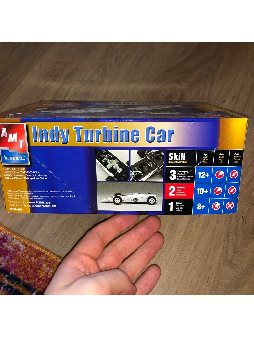 New in Box 003 INDY TURBINE CAR RACE 1/25 MODEL KIT AMT ERTL SEALED #31919